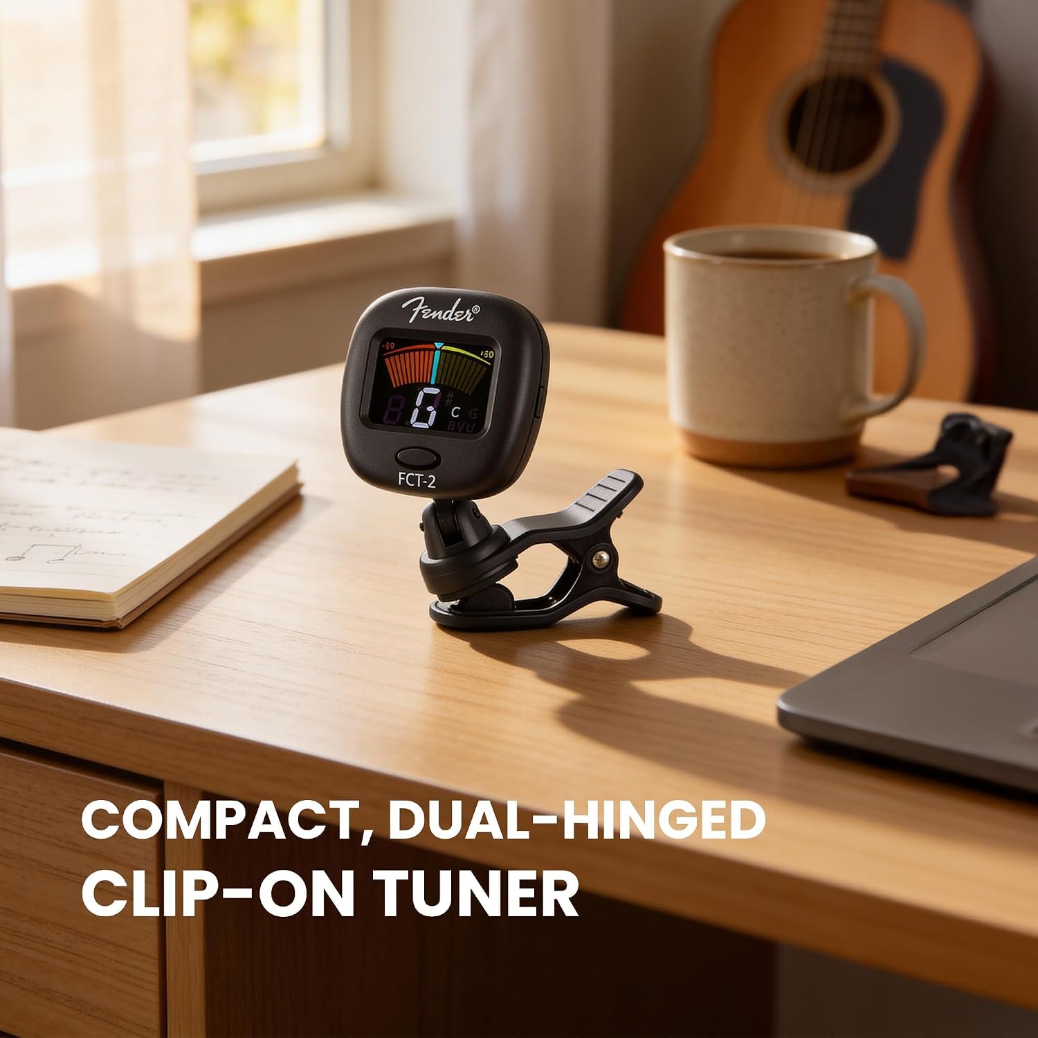 Fender FCT-2 Professional Multi-Instrument Clip-On Tuner for Guitar
